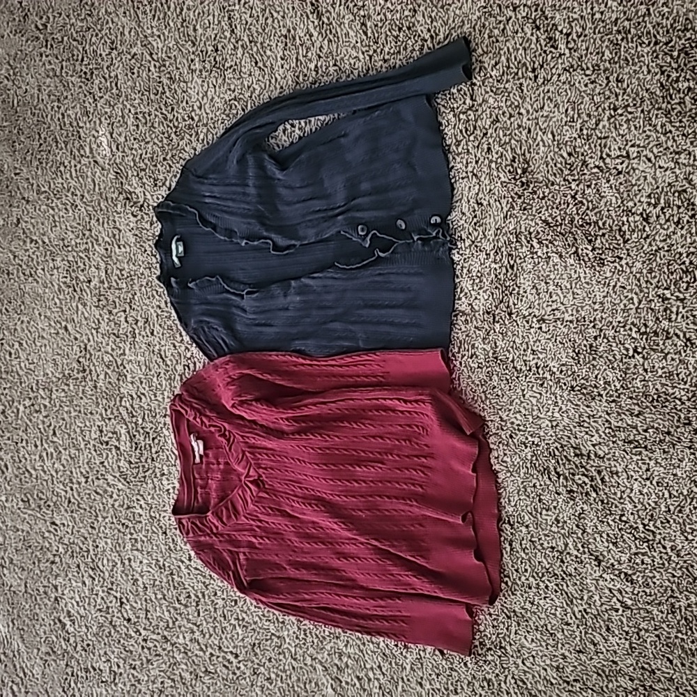 Two Eddie Bauer women's sweaters/cardigan XS